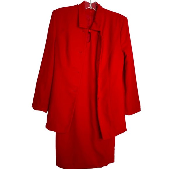 Mary Kay Jackets & Coats Mary Kay Womens Vintage 2 Pc Red Fully